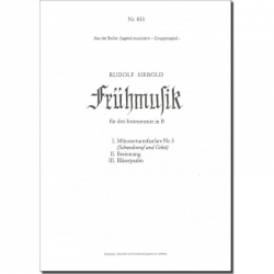 Frühmusik für drei Instrumente in B - Rudolf Siebold