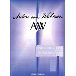 3 orchestral Songs : for solo voice - Anton von Webern