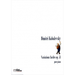 AJ46 Variations faciles op.51 pour piano - Dmitri Kabalewski
