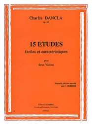 15 Études faciles et caractéristiques op.68 - Jean Baptiste Charles Dancla / Arr. J. Cordier