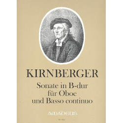 Sonate B-Dur - für Oboe und Bc - Johann Philipp Kirnberger