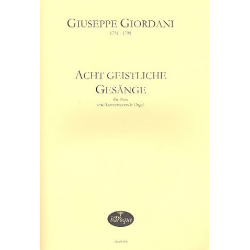 8 geistliche Gesänge für Baß und Orgel - Giuseppe Giordani