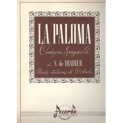 La Paloma für Gesang - Sebastian Yradier