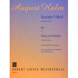 Sonate f-Moll für Viola und Klavier - August Halm
