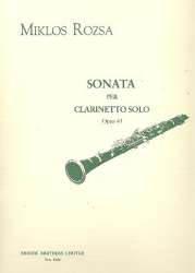 Sonata op.41 for clarinet - Miklos Rozsa