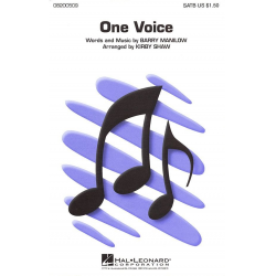 One Voice - Barry Manilow / Arr. Kirby Shaw