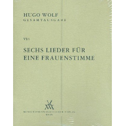 6 Lieder - Hugo Wolf