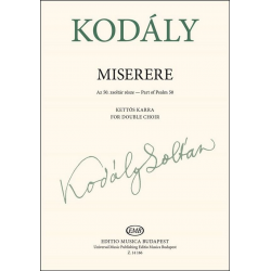 Miserere für gem Chor a cappella (Doppelchor) - Zoltán Kodály