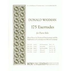 175 Exertudes Book 3: Late Intermediate (no.71-105) - Donald Waxman