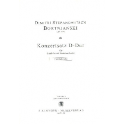 Konzertsatz D-Dur für Cembalo und - Dimitri Bortniansky