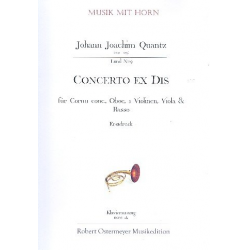 Concerto Dis-Dur für Cornett, Oboe, 2 Violinen, - Johann Joachim Quantz