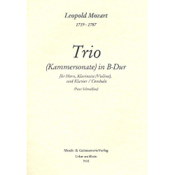 Trio B-Dur für Horn, Klainette - Leopold Mozart