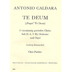 Te Deum für Soli, 2 gem Chöre, - Antonio Caldara