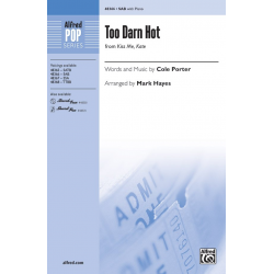 Too Darn Hot SAB - Cole Albert Porter / Arr. Mark Hayes