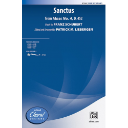 Sanctus SSAB - Franz Schubert / Arr. Patrick M. Liebergen