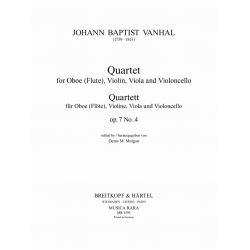 Quartett op. 7 Nr. 4 - Johann Baptist Vanhal