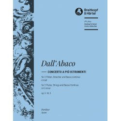 Concerto a più Istrumenti e-moll op. 5/3 - Evaristo Felice Dall'Abaco