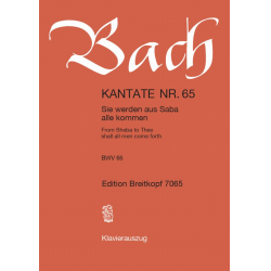 Kantate BWV 65 Sie werden aus Saba alle kommen - Johann Sebastian Bach / Arr. Ulrich Haverkampf