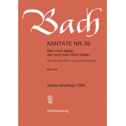 Kantate BWV 59 Wer mich liebet, der wird mein Wort halten - Johann Sebastian Bach / Arr. Ulrich Haverkampf