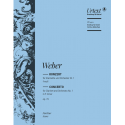 Klarinettenkonzert Nr. 1 f-moll op. 73 - Carl Maria von Weber