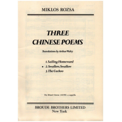 3 Chinese Poems op.35 - Swallow, Swallow - Miklos Rozsa