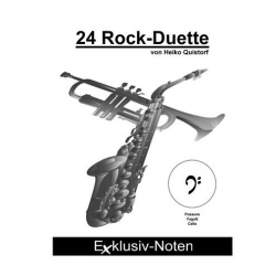 24 Rock-Duette: für 2 C-Instrumente - Heiko Quistorf