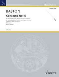 Concerto C-Dur Nr.5 : für - John Baston / Arr. Walter Kolneder