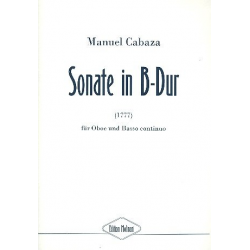Sonate B-Dur für Oboe und Bc - Manuel Cabaza