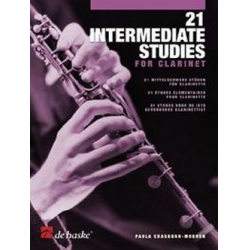 21 intermediate Studies for clarinet - Paula Crasborn-Mooren
