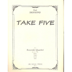 Take Five for 4 recorders (AATB) - Paul Desmond