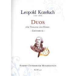 Duos für Violine und Horn - Leopold Anton Kozeluch