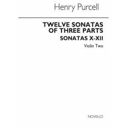 12 sonatas of 3 parts no.5-7 : for violin 2 - Henry Purcell