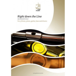 Right down the line (3 Flöten und Klavier) - Willy Bauweraerts