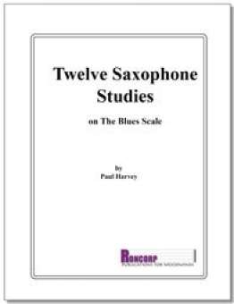 12 Saxophone Studies On the Blues Scale