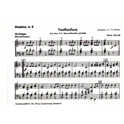 Festfanfare (4 Fanfaren ad lib.) - Jacob Handl