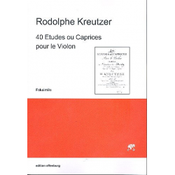 40 Etuden Ou caprices pour violon - Rodolphe Kreutzer