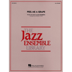 JE: Peel Me A Grape - Dave Frishberg / Arr. George Stone