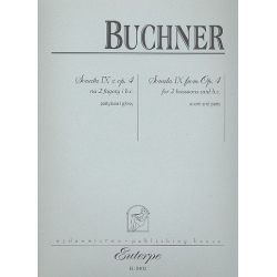 Sonate op.4,9 für 2 Fagotte und Bc - Philipp Friedrich Buchner