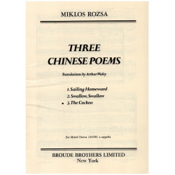 3 Chinese Poems op.35 - The Cuckoo - Miklos Rozsa
