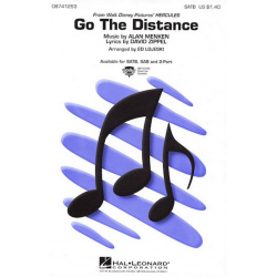 Go The Distance - David Zippel / Arr. Ed Lojeski
