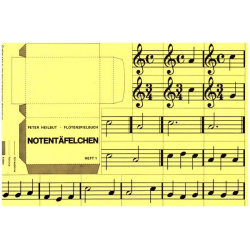 Notentäfelchen zum Flötenspielbuch Band 1 - Peter Heilbut