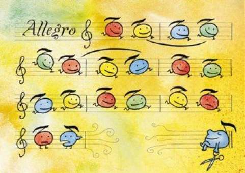 Postkarten-Set Allegro (7 Stück)
