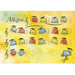 Postkarten-Set Allegro (7 Stück)