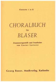 Choralbuch für Bläser - 03 1. Klarinette in Bb