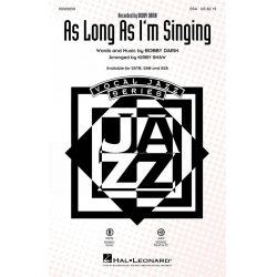 As Long As I'm Singing - Bobby Darin / Arr. Kirby Shaw