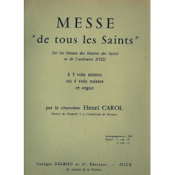 Messe de tous les Saints pour - Henri Carol