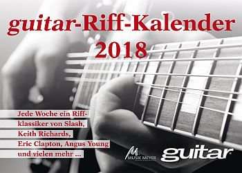 Guitar Riff Kalender 2018