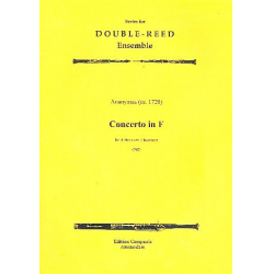 Concerto F Major for 4 oboes and - Anonymus