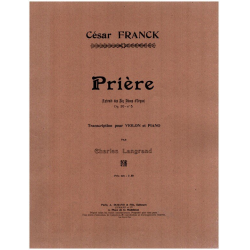 C. Franck : Priere Violon-Piano - César Franck