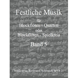 Feuerwerksmusik für 4 Blockflöten (SATB) - Georg Friedrich Händel (George Frederic Handel)